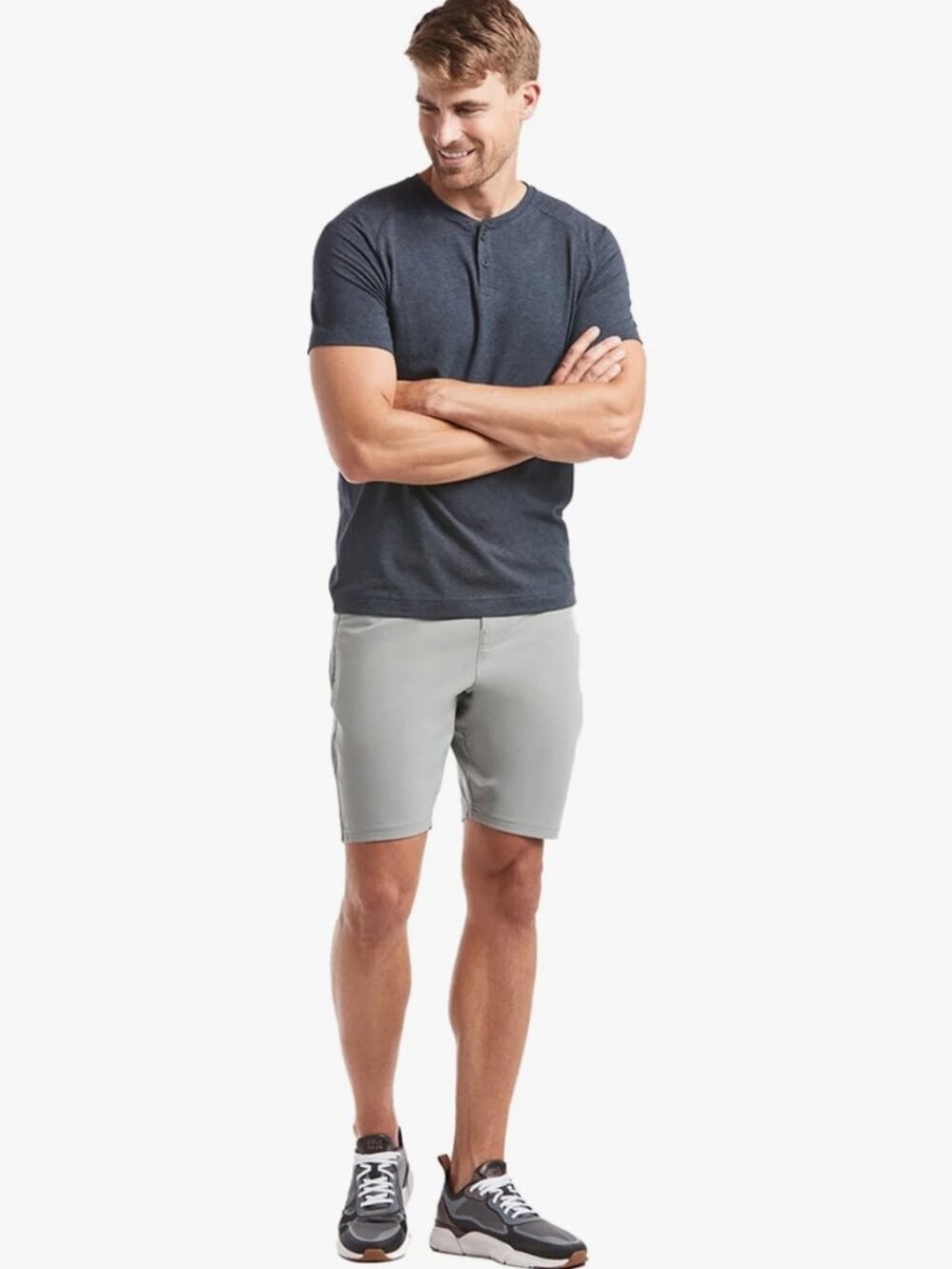 Public Rec Daymaker shorts gray fog drawstring pockets 36R VGUC